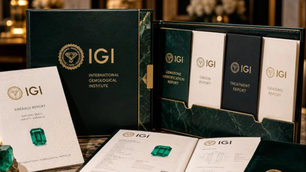 IGI gemological certificates and reports